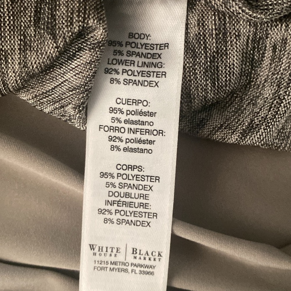 WHBM grey medium super comfortable dropped waist dress - Picture 11 of 11